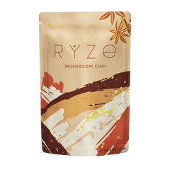 RYZE Mushroom Chai — Organic Instant Chai with Reishi & Organic Black Tea, 20 Servings