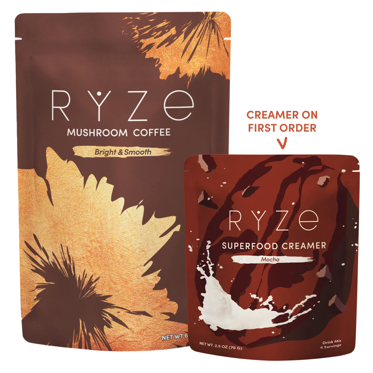 Mushroom Coffee + Mocha Creamer Set