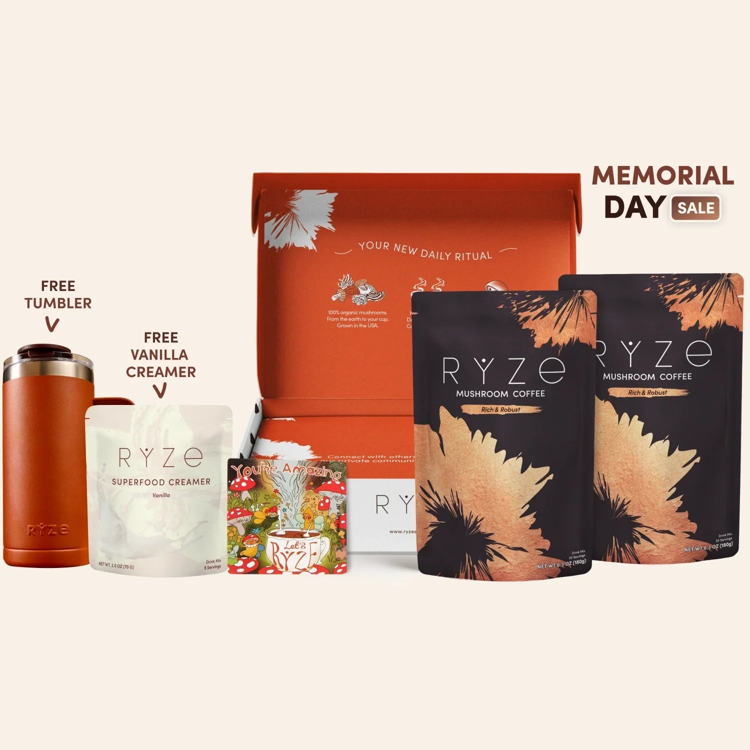 Mushroom Coffee Dark Roast Starter Kit 60 Serving
