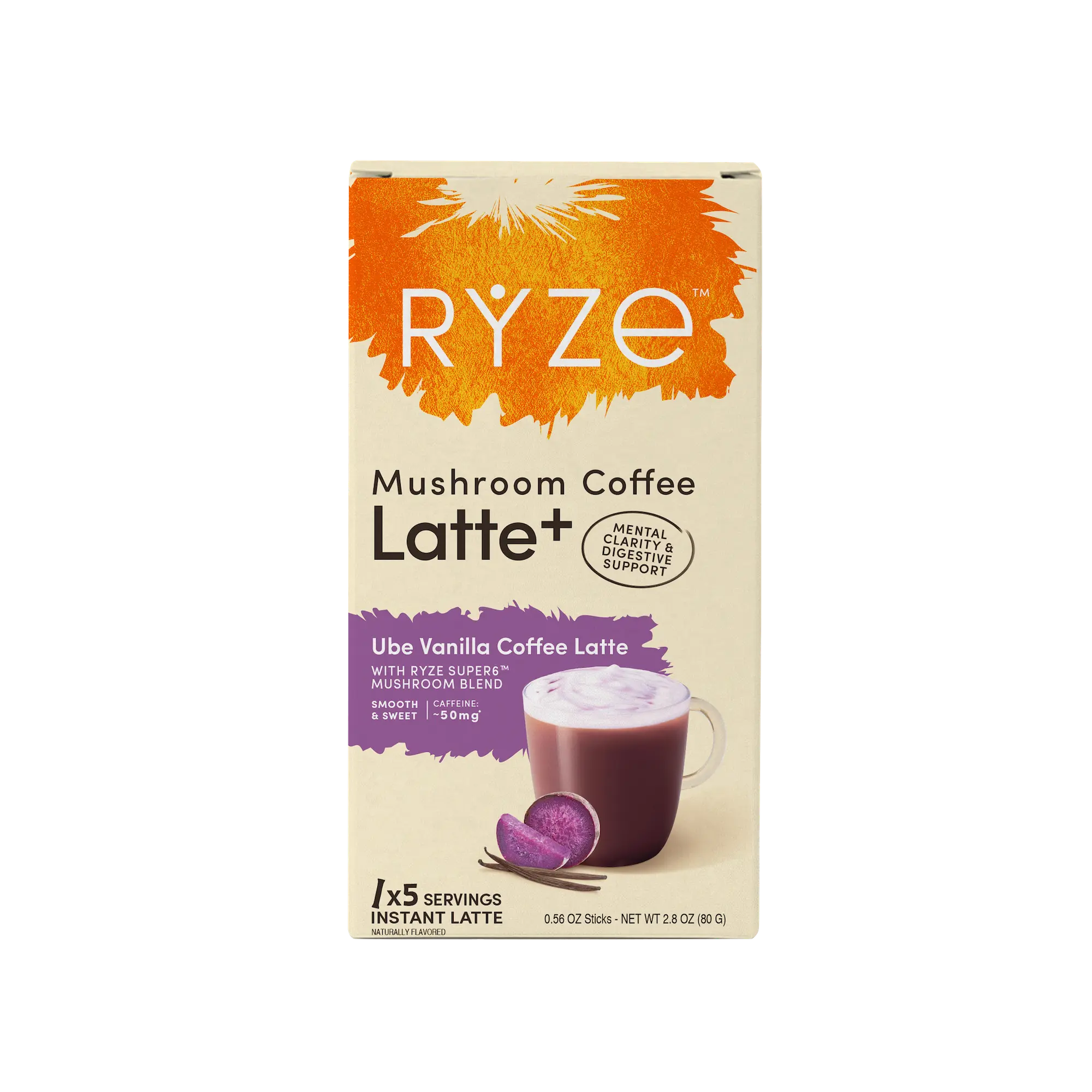 Ube Vanilla Coffee Latte Carton
